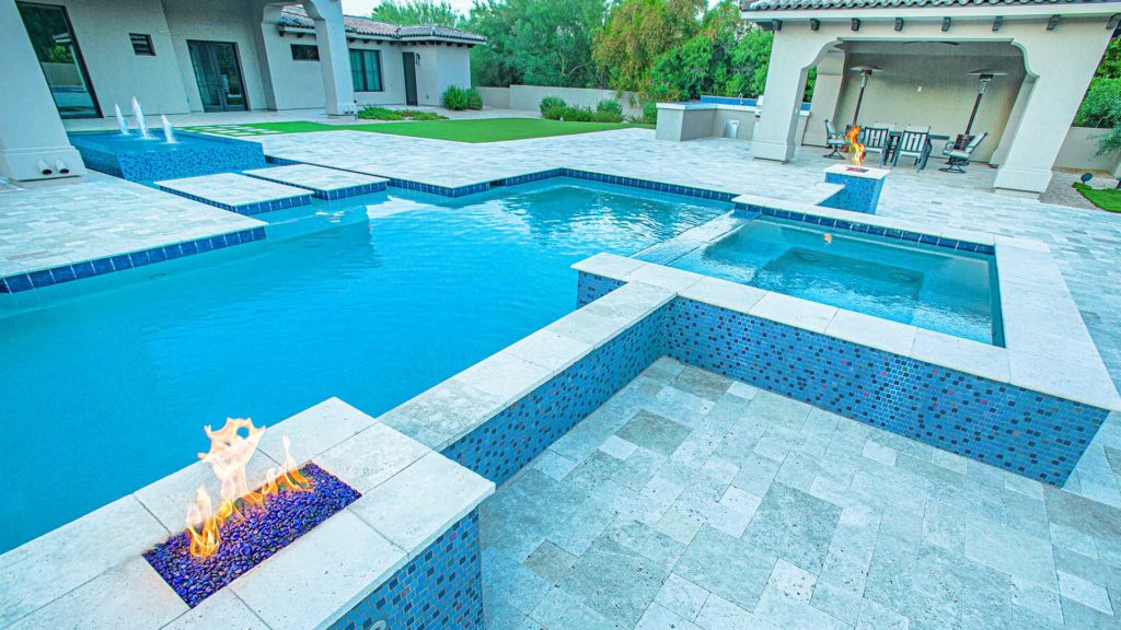 Pool before cleaning, green and neglected